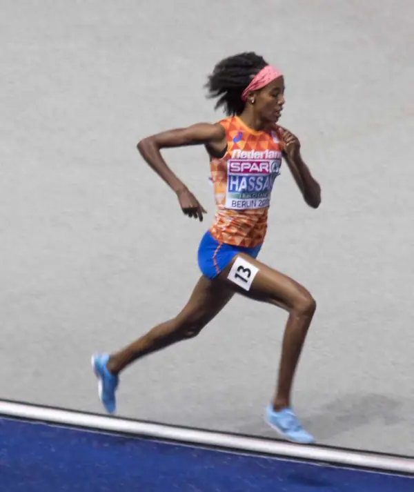 Sifan Hassan racing at the European Championships, Berlin, August 12, 2018