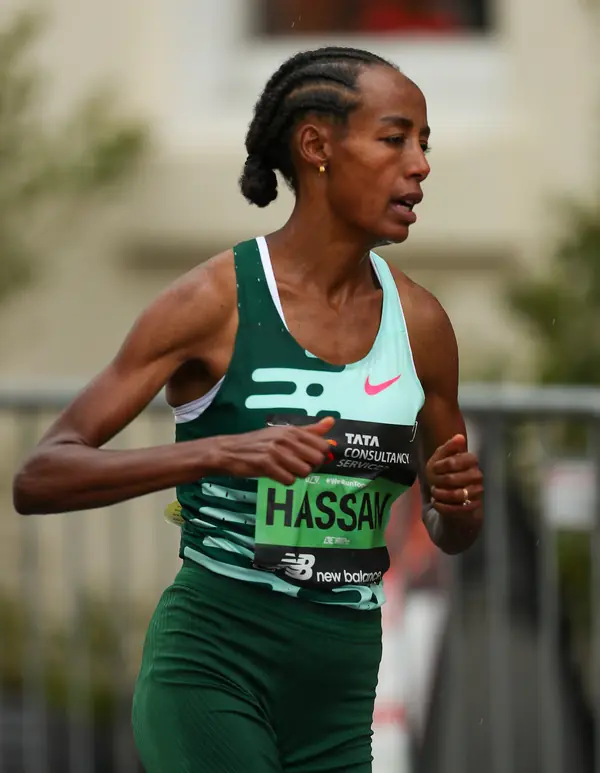 Sifan Hassan winning the London Marathon, April 23, 2023