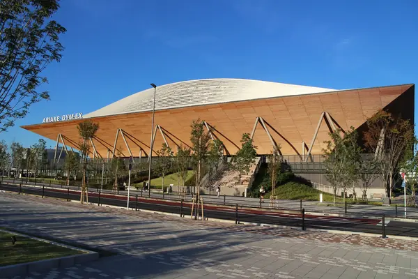 The Ariake Gymnastics Centre, Tokyo’s gymnastics venue, from outside, October 22, 2023 (not during the Games)