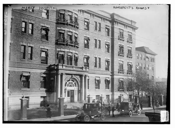 Roosevelt’s rooms at Mercy Hospital, Chicago, October 1912