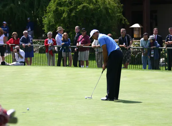 Tiger Woods putting in US Open practice, Torrey Pines, June 11, 2008 (not the 2000 Canadian Open)