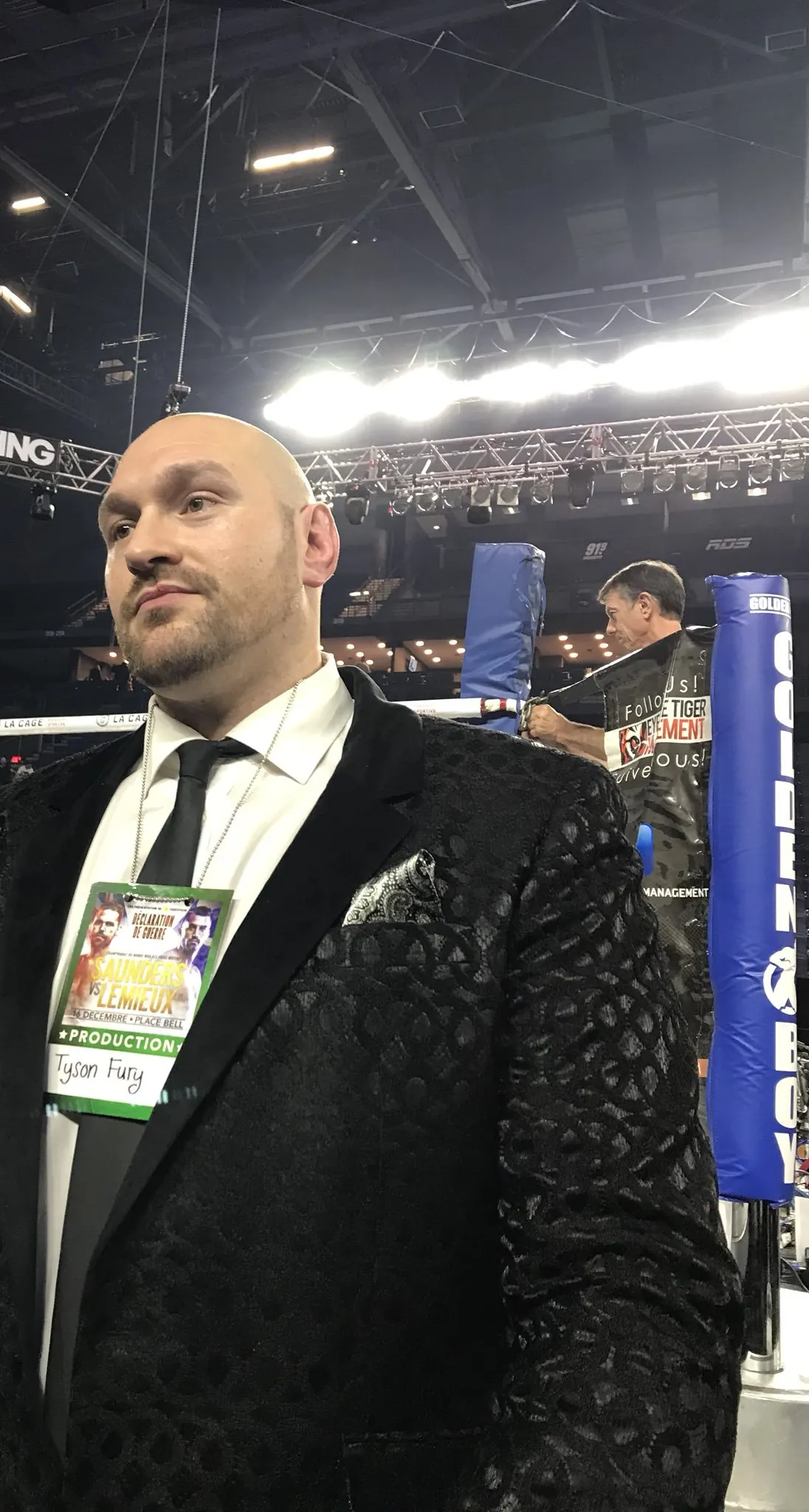Tyson Fury ringside at Place Bell, Laval, Quebec, December 16, 2017 (not the Wilder fight)
