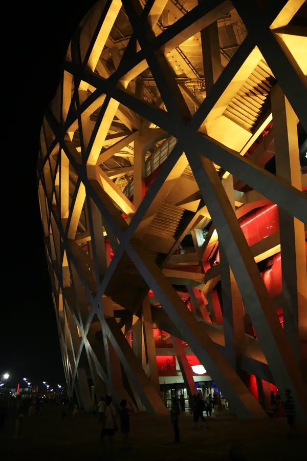 The Bird’s Nest at night, Beijing, August 16, 2008