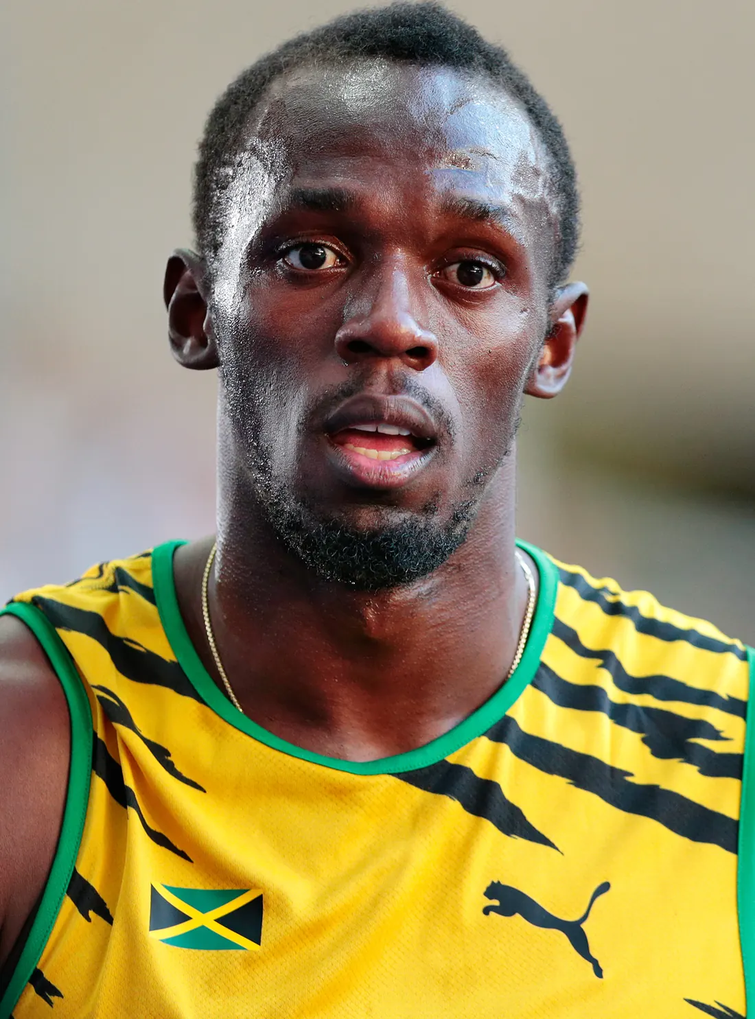 Usain Bolt at the 2013 World Championships, Moscow