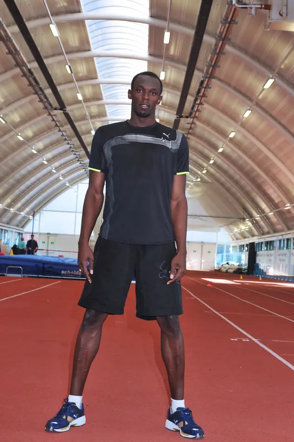 Usain Bolt at Brunel University, London, July 30, 2009
