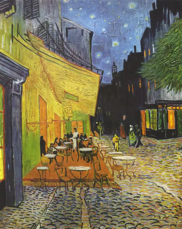 Café Terrace at Night, a painting by Vincent van Gogh, September 1888