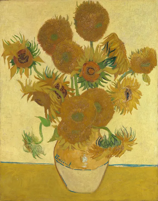 Sunflowers, a painting by Vincent van Gogh, August 1888