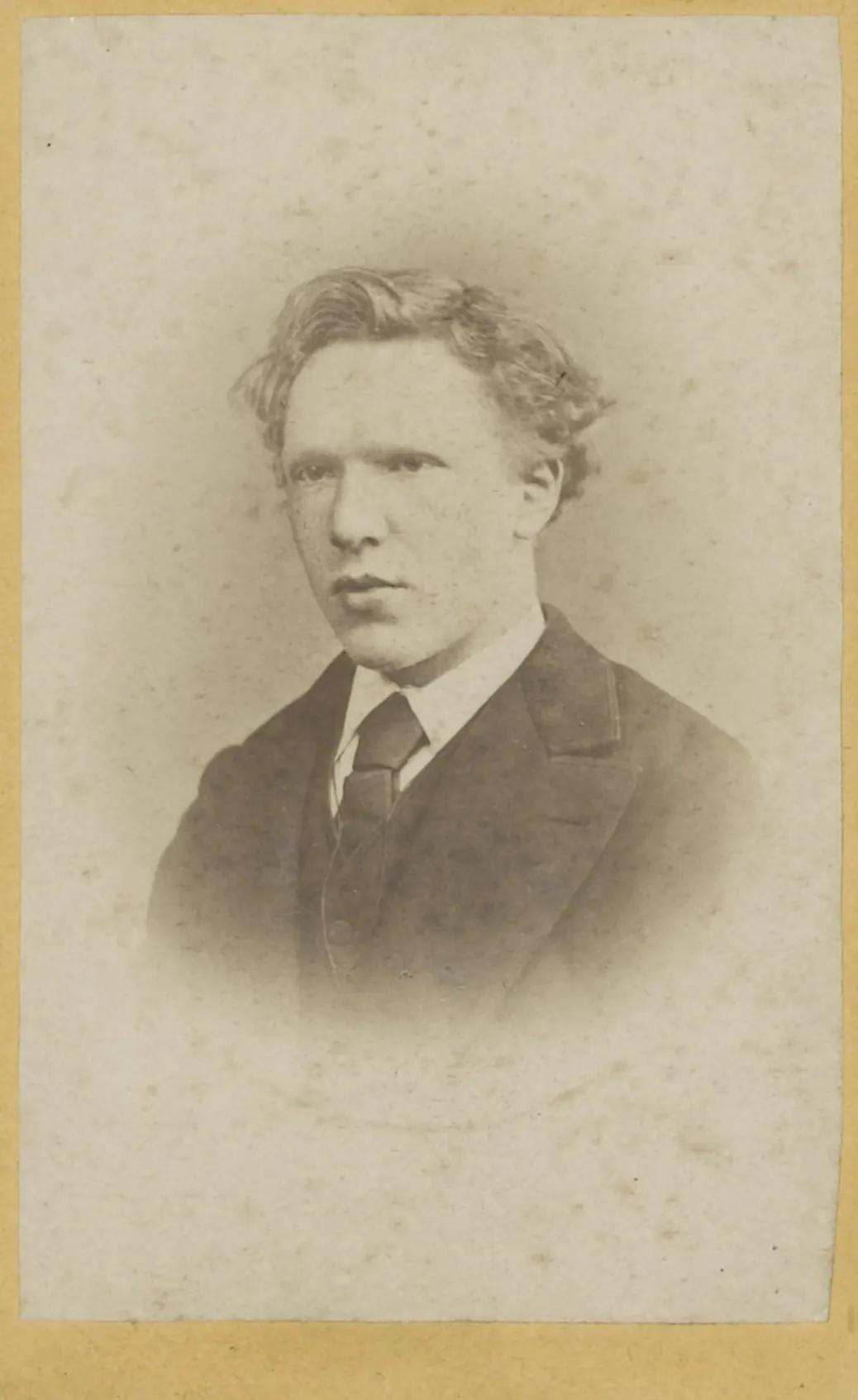 Vincent van Gogh at 19, photographed by J. M. W. de Louw, January 1873