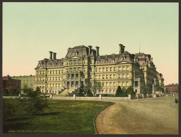 The State, War, and Navy Building, Washington, home of the State Department, photochrom, about 1898