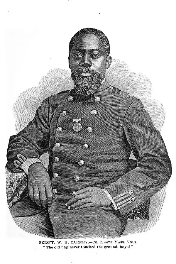 Sergeant William Harvey Carney, 54th Massachusetts Infantry Regiment - Medal of Honor recipient