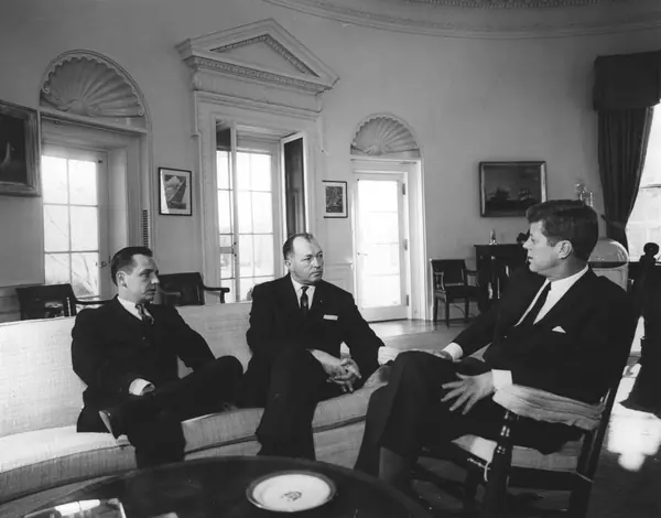 President John F. Kennedy with Governor of Tennessee, Buford Ellington